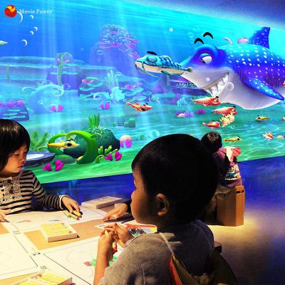 China Indoor Playground Kids VR Gaming Interactive 3d Floor Projector Game for sale