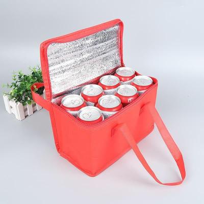 China Waterproof In Running Water Proof Insulated Non Woven Outdoor Boxes Picnic Food Cooler Bag for sale