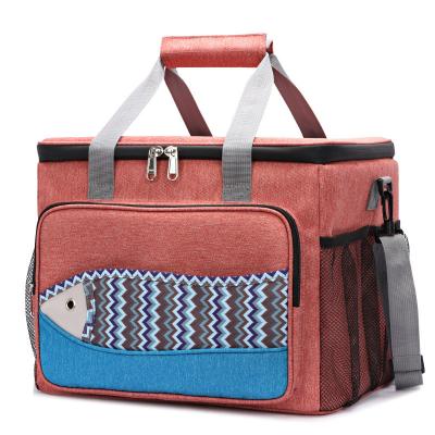 China Factory Wholesale Fish Pattern Cooler Bag Waterproof Waterproof Portable Multi Functional Picnic Cooler Bag for sale