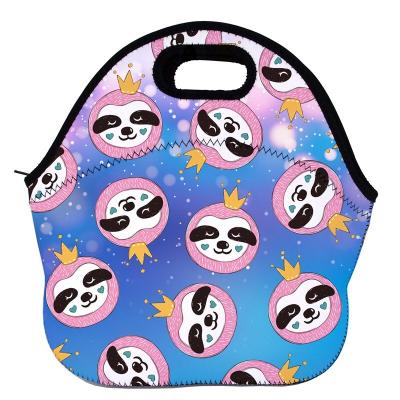 China Factory Wholesale Lovely Patterns Neoprene Lunch Cooler Bag Kids Neoprene Lunch Cooler Bag Waterproof Lovely Design for sale