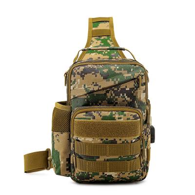 China Custom Travel Outdoor Sports Anti Theft Single Shoulder Cross - Body Bag Military Chest Tactical Bag for sale