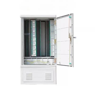 China FTTH PON CATV Ftth Outdoor Cabinet Stainless Steel FTTH Factory Supplier 144/288/576 Core Outdoor Fiber Optic Cross Connect Cabinet for sale