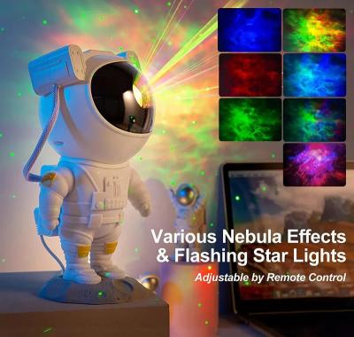 China Modern New Astronaut LED Laser Galaxy Projector Light Starry Sky Night Light Home Decor Colorful Novelty Star Luminaire Children Gift for sale