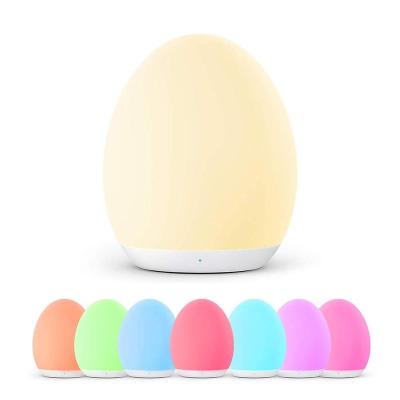 China Modern Rechargeable Nursery Lamp Dimmable Bedside Baby Sleep Night Lamp Warm White for sale