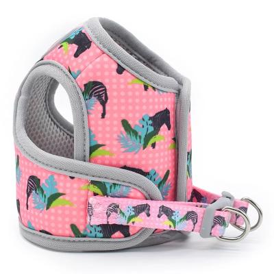 China High End Luxury Padded Dog Harness Printing Private Label Padded Dog Harness Custom Dog Leash With Harness for sale