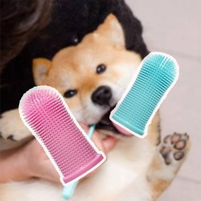 China HOT Selling Viable Products Teeth Cleaning Dog Finger Toothbrush Multi Colored Silicon Organic Tooth Brushing Kit Set for sale