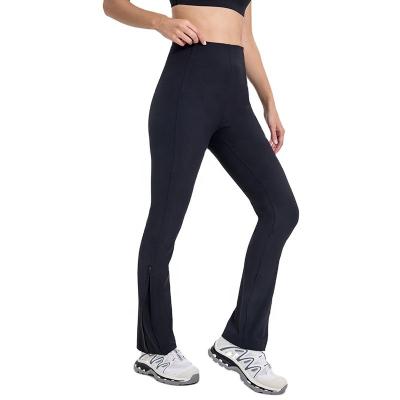 China Breathable OEM Women's High Quality Sportswear Recycled High Waist Quick Dry Running Yoga Pants Pockets Zipper Best Price Hip Lift Leggings for sale