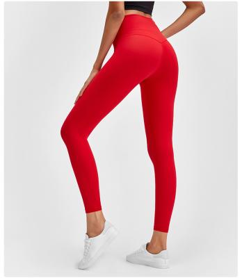 China Anti-wrinkle Custom Tiktok Pants Yoga Leggings Women Fitness Yoga Pants Workout Tights Fitness Leggings Women's High Waist Yoga Leggings for sale