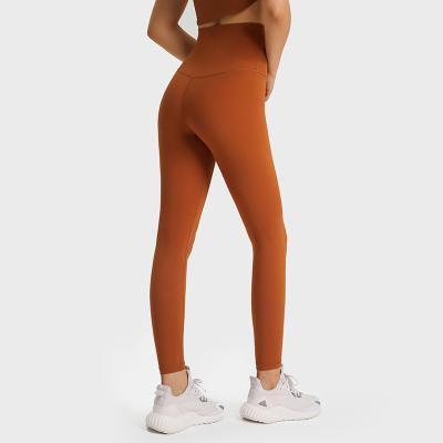 China Anti-wrinkle Wholesale High Waisted Yoga Leggings V-Shape Tummy Control Fitness Ladies Legging Pant Exercise Butt Lifting Women Yoga Leggings for sale