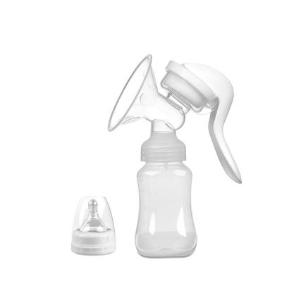 China Wholesale Smart Best Silicone BPA Free Reusable Manual Baby Breastfeeding Pump With Suction Base for sale