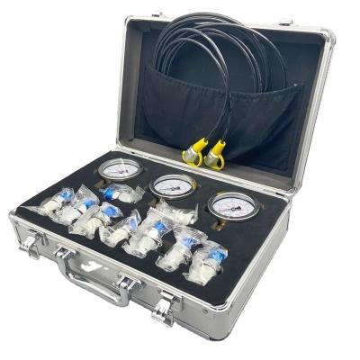 China Manufacturing Plant Excavator High Precision Hydraulic Oil Pressure Gauge and Repair Box Set for Pilot Pump Detection Instrument zu verkaufen