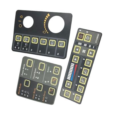 China STAR ZEBRA 210LC-7 Plastic PVC PP PC Control Panel Car Dashboard Sticker Excavator Part for Hyundai Sticker Control Panel Sticker Te koop