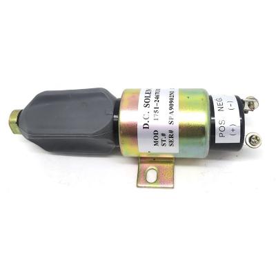 China S6K Excavator Electrical Parts , 24v Diesel Engine Stop Solenoid 1751-2467 for sale