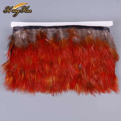 China Hot Selling Pheasant Feather Feather Feather Natural Trim Fringe Feather For Crafts Decorative Feathers Dress for sale