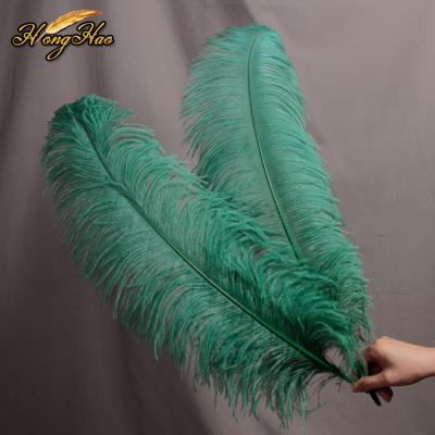 China Beautiful 60-65cm large colorful feathers ostrich feather decoration feather green wedding for sale