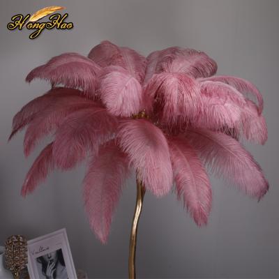 China Party Wedding Performance Decoration 60-65cm Big Feathers Ostrich Feathers Decoration 60-65cm Feather Purple Red Wedding for sale