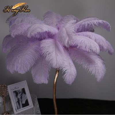 China Natural Ostrich Feather Factory 15-75cm Large Decoration Feathers For Crafts Wholesale Purple Ostrich Feathers for sale