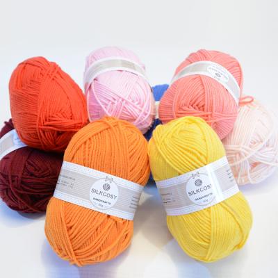 China Hand knitting softly cheap factory wholesale 4ply for making acrylic crochet for knitting thread acrylic nomad wool yarn for sale