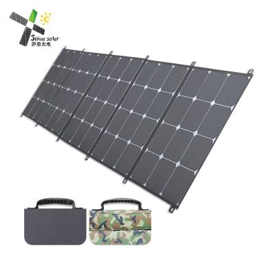 China 50w 80w 100W 200W Outdoor Car Camping Monocrystalline Silicon Portable Collapsible Folding Solar Panel for sale