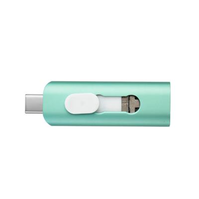 China 2020 High Quality Portable Usb 3.0 Metal 3In1 Otg Usb 3.0 Flash Drive 16Gb 32G 64Gb 128Gb Usb Stick for sale