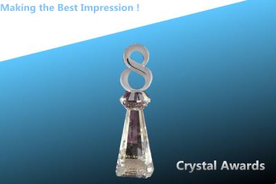 China AWARDS/CRYSTAL awards/crystal trophy/crystal top eight award/number trophy/glass trophy à venda