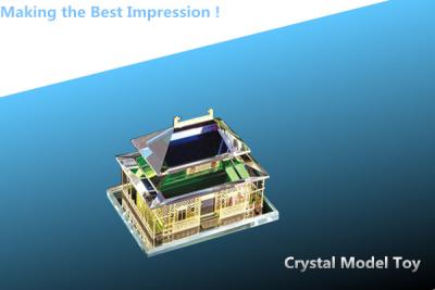 China metal with crystal building model/metal house model/metal premisel/metal building model for sale