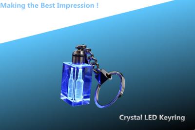 China crystal led keyring/crystal keychain/crystal rectangle keyring/rectangular key chain à venda