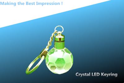 China LED crystal keychain/crystal LED keyring/globe LED keyring/CRYSTAL GLOBE LED key CHAIN à venda