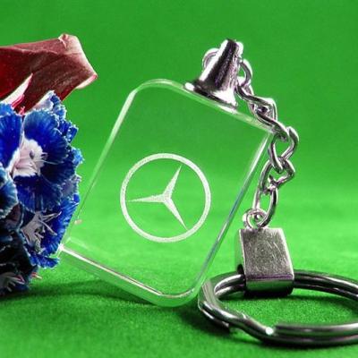 China crystal benz keyring/CRYSTAL LED KEYCHAIN/crystal rectangle keyring/benz KEY CHAIN for sale