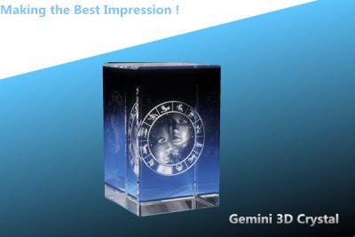 China gemini 3d crystal/3d laser crystal rectangle/2d laser crystal cube/3d crystal cube for sale