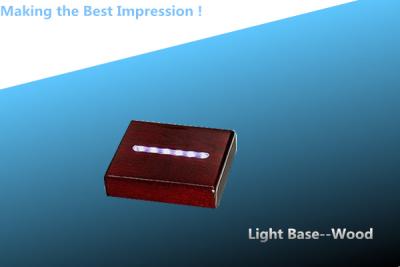 China LED LIGHT ROSEWOOD BASE/CRYSTAL AWARD BASE/BLACK LIGHT BASE/LED LIGHT BLACK WOOD BASE for sale