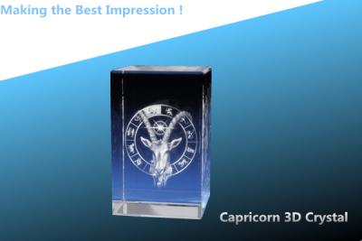 Cina Capricorn 3D Crystal/3D CRYSTAL RECTANGLE/3D LASER CRYSTAL LBR/CRYSTAL BEVELED RECTANGLE in vendita