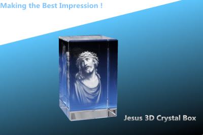 China Jesus 3D Crystal/3D Crystal Box/3D crystal rectangle/blank crystal rectangle/blank crystal for sale