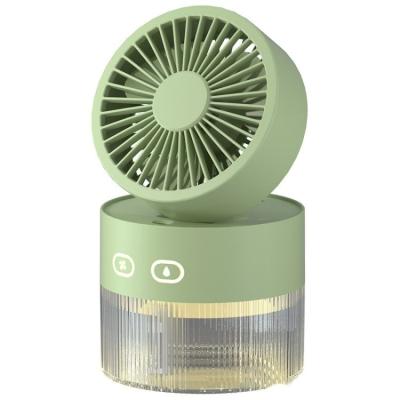 China Portable Rechargeable Foldable Mini Air Cooling Misting Fan Water Mist Desktop Usb Humidifier for Outdoor for sale