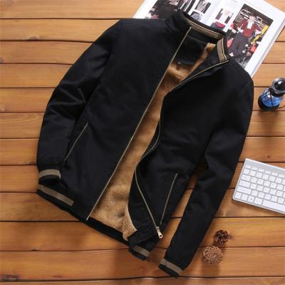 China Black QUICK DRY Fashion Mens Fleece Jackets Winter Warm Male Bomber Slim Fit Plus Size Jacket Coat Outerwear Clothing for sale