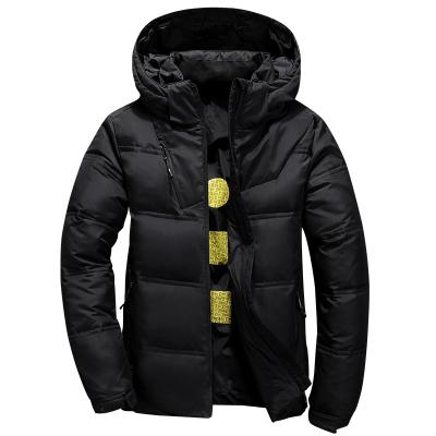 China Wholesale Men's QUICK DRY White Duck Puffer Coat Winter Down Jacket Thick Warm Male Casual Collar Coat Outerwear With Hood for sale