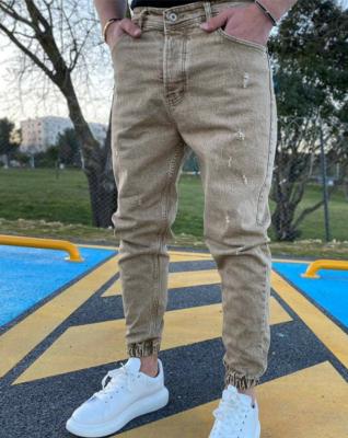 China Fashion Breathable Men's Colorful Custom Slim Fit Jeans Pants Ripped Jeans Pants For Man Street Wear for sale