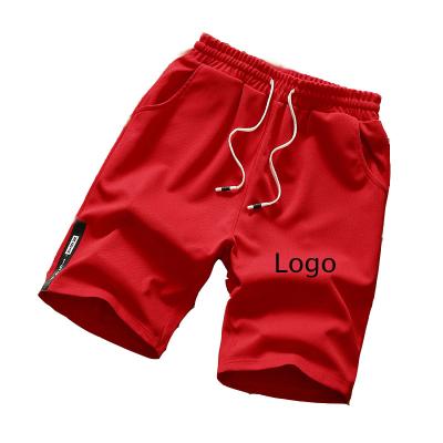 China Breathable Summer Logo Custom Accepted Mens Drawstring Beach Trunks Sport Shorts Fashion Casual Shorts With Pocket for sale