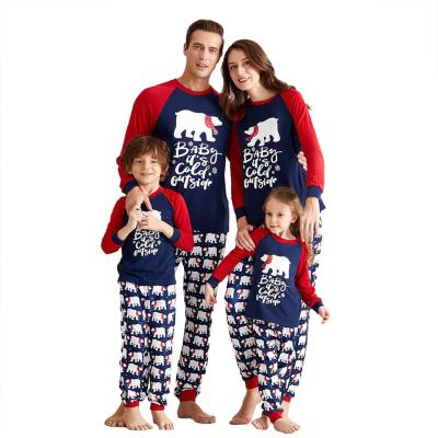 China 2021 Breathable Wholesale High Quality Matching Pajamas Sets Chrismas Family Baby Boy Girl Clothing for sale