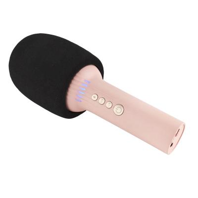 China Karaoke Mic Speaker Portable Handheld Wireless Microphone Microphone Magic Sound with Breathing RGB Lights for sale