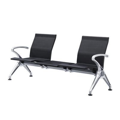 China 3 - Seater Comfortable Waiting Room PU material Chair for Office Airport Metal Aluminum Chair for sale