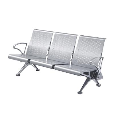 China Pu Leather Row Three-Person Airport Chair Hospital Waiting Rest Waiting With Chair Public Seat Bench for sale