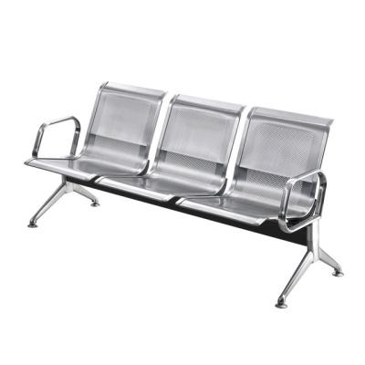 China Arm Luxury Beach Salon Waiting Reception Stainless Steel Chair Furniture for sale