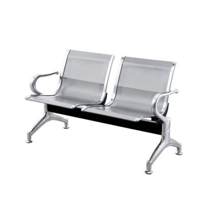 China 2 seat Public beam seating Airport reception metal waiting chair for sale