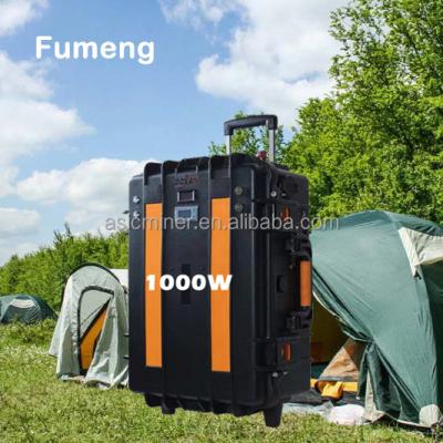 China Remote Control Solar Power Station 1000w Lifepo4 Outdoor Battery Generator 1kw Solar Portable Power Station for sale