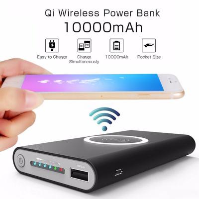 China High Capacity High Capacity 10000 Mah Portable Power Bank 3 in 1 Wireless Power Bank for sale