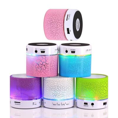 China 2019 S10 BT radio speaker, mini speaker with led light, outdoor portable speaker with TF card for sale