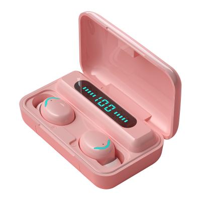 China In-ear 8D 5.0 ​​true colorfu f9-5c headphones waterproof wireless earphone earbuds ipx7 tws F9 with 2000mah power bank for sale