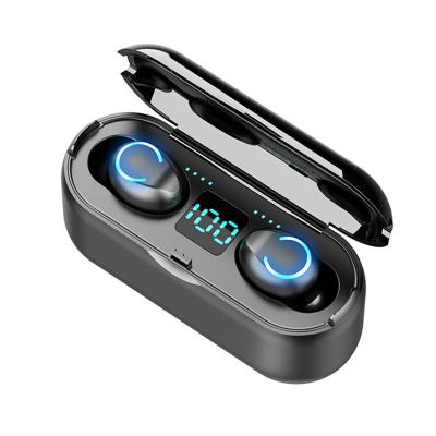 China In-Ear TWS F9-8 Touch Control Waterproof Headset Ipx7 Mini Charging Box LED Display TWS Portable Wireless Earphone BT for sale