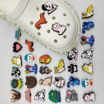 China Wholesale Cute Custom Shoe Clog New Animal Design DIY Shoe Clog Charms Soft PVC Shoe Decoration As A Gift For Kid for sale